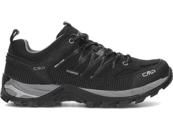 Menns CMP Rigel Low Trekking Shoe Wp Nero/Grå s. 41 (3Q54457-73UC)