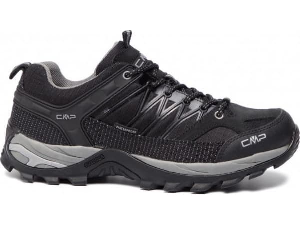 Menns CMP Rigel Low Trekking Shoe Wp Nero/Grå s. 41 (3Q54457-73UC)