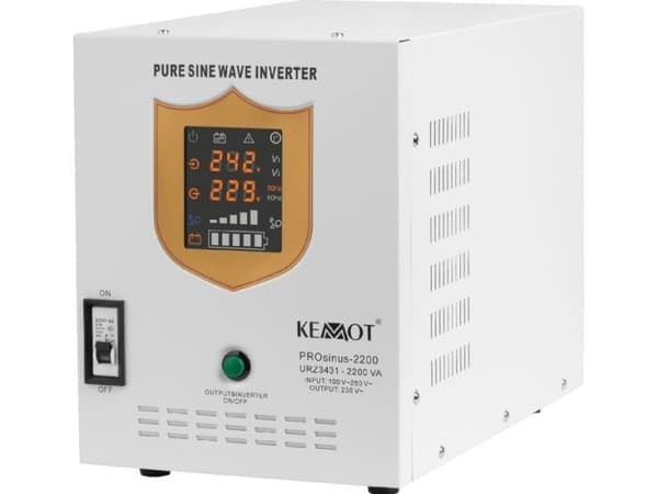 Avbruddsfri strømforsyning 12V 230V 2200VA/1600W KEMOT PROsinus 2200