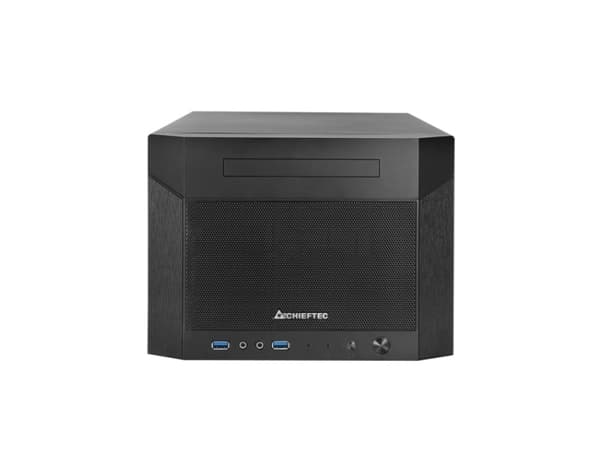 Chieftec Pro Cube Mini CN-01B-OP - ATX-boks - ingen strømforsyning (ATX) - svart - USB/lyd