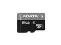 Miniatyrbild 5 av 5: ADATA Premier - Flash-minneskort (microSDXC till SD-adapter inkluderad) - 64 GB - UHS Class 1 / Class10 - mikroSDXC UHS-I
