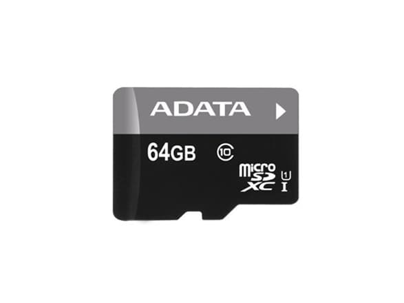 ADATA Premier - Flash-minneskort (microSDXC till SD-adapter inkluderad) - 64 GB - UHS Class 1 / Class10 - mikroSDXC UHS-I