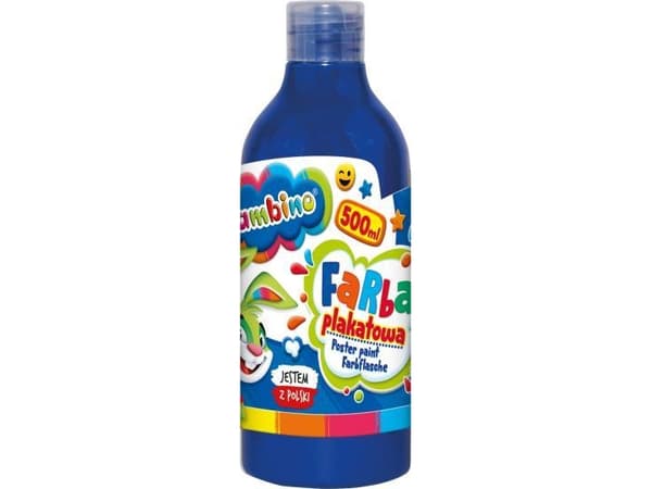 Poster paint in a bottle 500 ml blue bambino