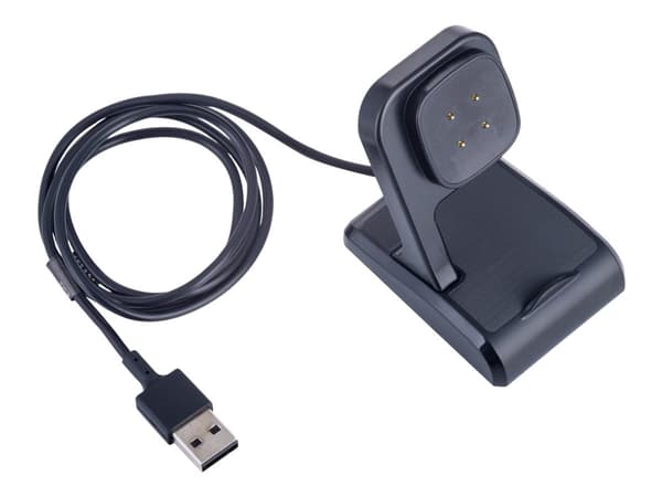 Akyga AK-SW-26 - Laddningskabel för smart klocka - USB hane till terminal (magnet) - 1 m Svart