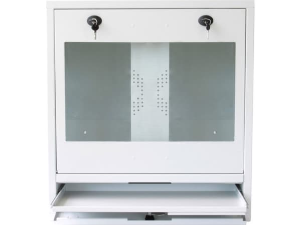 Techly ICRLIM10, Seinään asennettava laitekehikko, 1U, 28,4 kg, Harmaa
