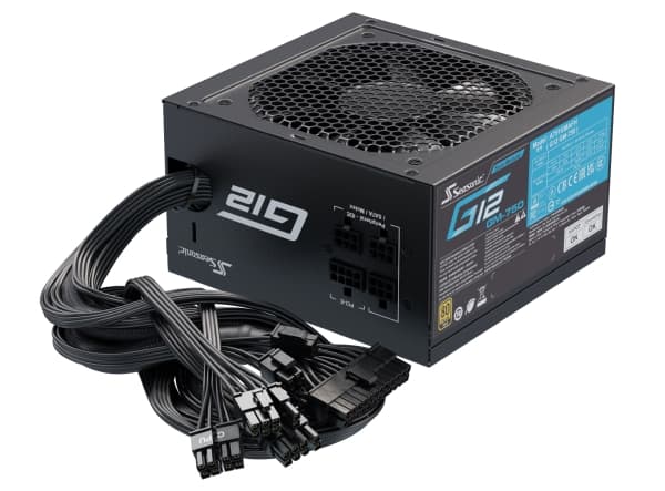 Seasonic G12 GM Series - Strømforsyning (intern) - ATX12V / EPS12V - 80 PLUS Gold - AC 100-240 V - 750 watt
