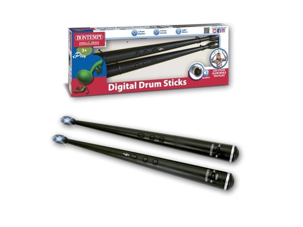 Bontempi Digital Drum Sticks with light show, Musikalsk leke, Tønne, 3 år, AA, Flerfarget