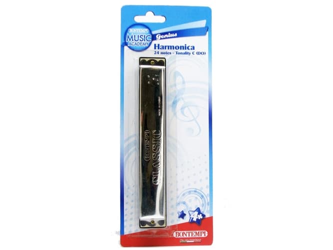 Bontempi Metal Harmonica with metal reeds, Musikinstrument leksak, Munspel, 6 År, Multifärg