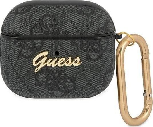 Guess GUA34GSMK AirPods 3 cover gray 4G Script Metal Collection