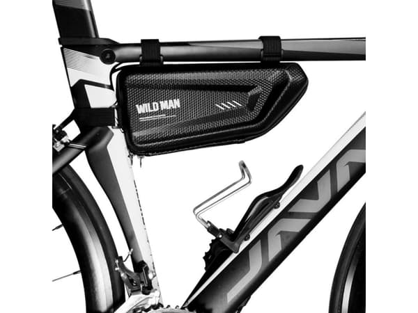 Sykkelrammekoffert/veske WILDMAN L E4 sykkelholder sort/svart