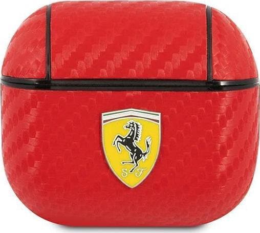 Ferrari FESA3CARE AirPods 3 cover czerwony/red On Track PU Carbon
