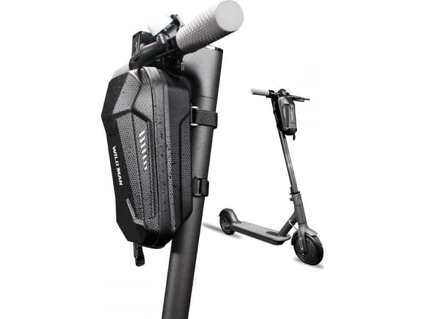 Veske/scooterholder WILDMAN L ES8 Plus rammeveske svart/svart