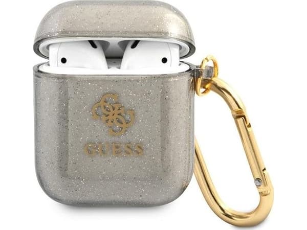Guess case for Airpods GUA2UCG4GK black Glitter Collection