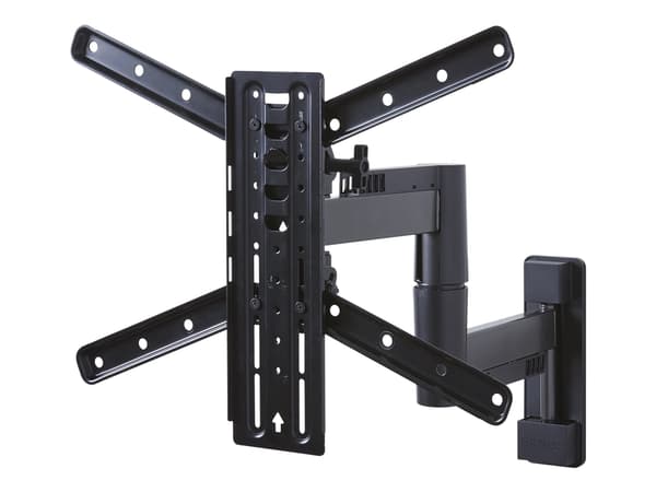 Sanus FMF319 - Monteringssats (väggfäste) - fullständig rörelse - för LCD-display - metall - svart - skärmstorlek: 32"-55" Svart
