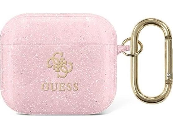 Guess 4G Glitter - Pouch Airpods 3 (rożowy)