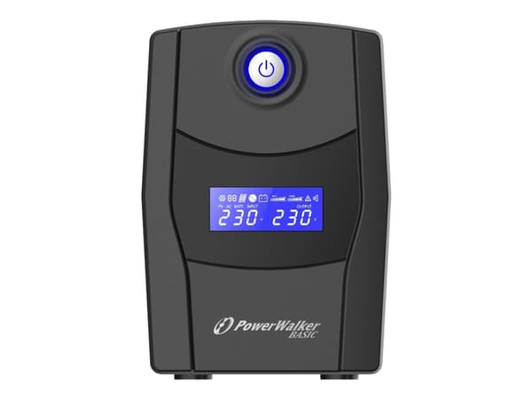 PowerWalker Basic VI 1000 STL FR - UPS - AC 162 - 290 V - 600 watt - 1000 VA - 9 Ah - USB - utgangskontakter: 2