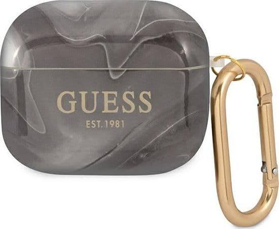 Guess GUA3UNMK AirPods 3 cover black Marble Collection