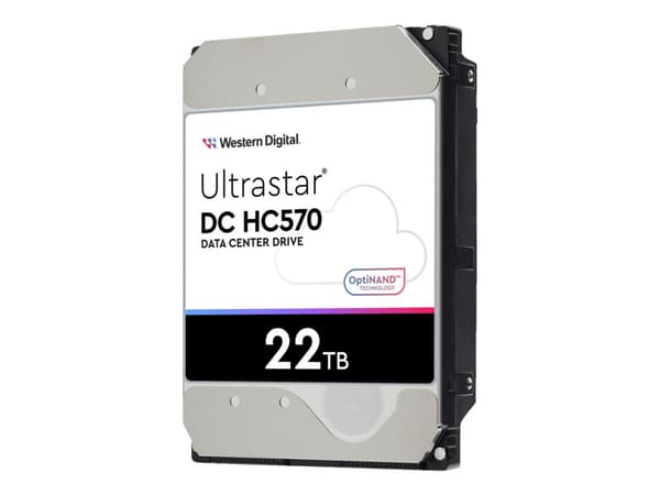 WD Ultrastar DC HC570 - Hårddisk - 22 TB - intern - 3,5" - SATA 6Gb/s - 7200 rpm - buffert: 512 MB