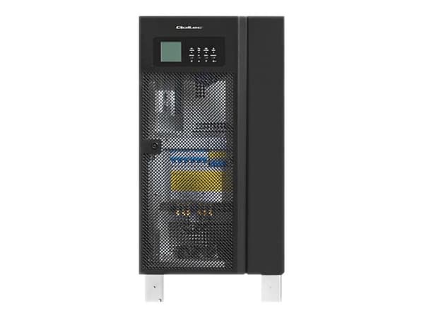 Qoltec - UPS - AC 380 V - 8 kW - 10000 VA - 3-faset - RS-232, USB, RS-485 - svart
