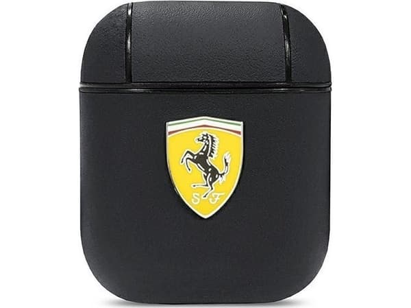 Apple AirPods hodetelefondeksel Ferrari On Track Leather (FESA2LEBK) svart farge