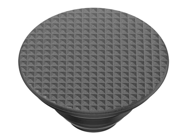 PopSockets PopGrip - Fingergrip/støtteben for mobiltelefon - utskiftelig - Riftede Texture Black