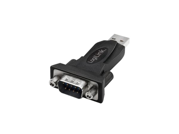 LogiLink AU0002F, USB Typ-A, RS-232, USB 2.0, Jack, svart, 36 mm, 67 mm Svart