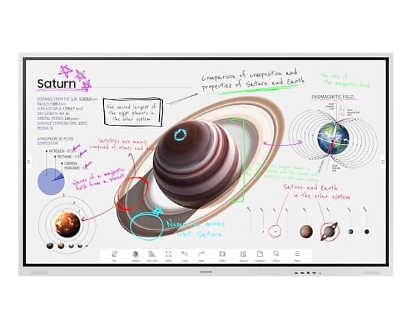 Samsung Flip Pro WM85B - 85" Diagonal klass WMB Series LED-bakgrundsbelyst LCD-skärm - interaktiv digital skyltning - med pekskärm (multitouch) - Tiz