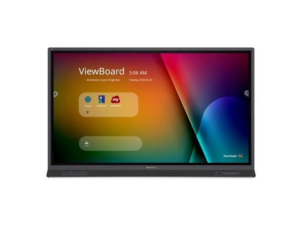 Viewsonic IFP6552-1B, interaktivt flatskjerm, 165,1 cm (65"), 3840 x 2160 piksler, Wi-Fi Sort