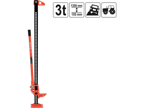 YATO YT-17262 Jekk - Opp til 3T - Løftehøyde: 155 mm. - 1350 mm.