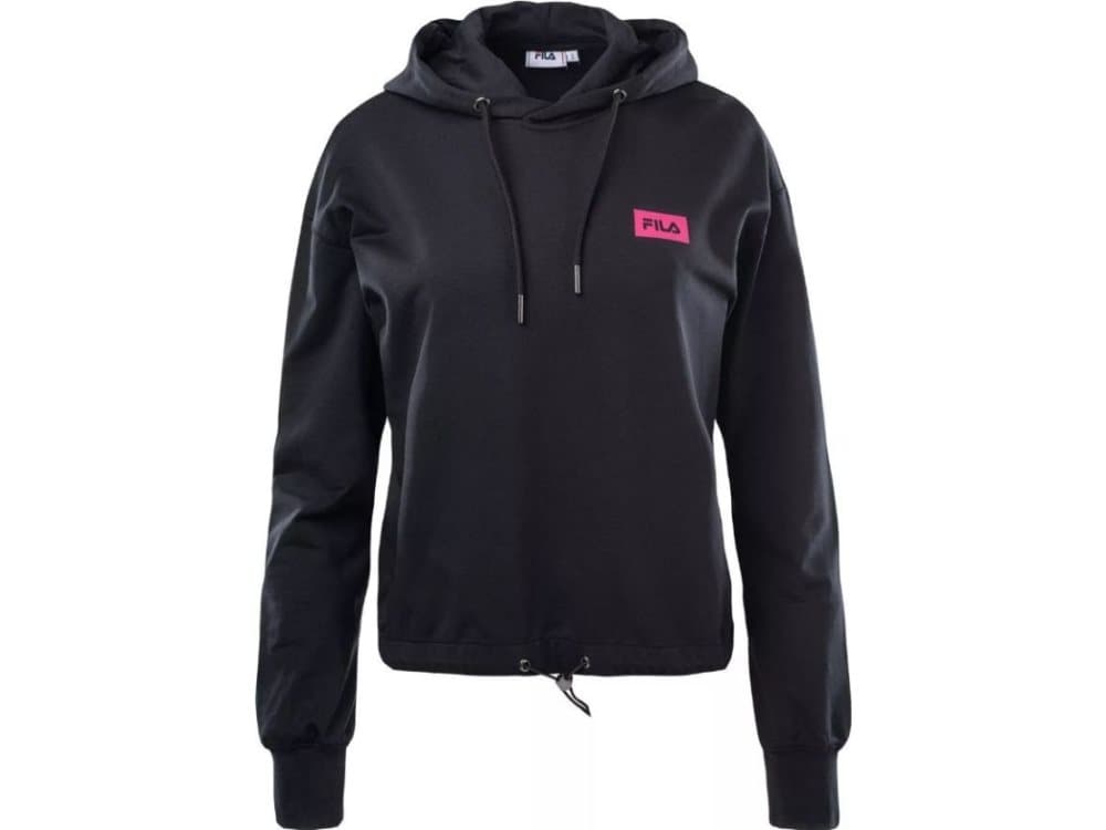 Fila Women's sweatshirt Burdur cropped hoody Black Beauty r. 2XL