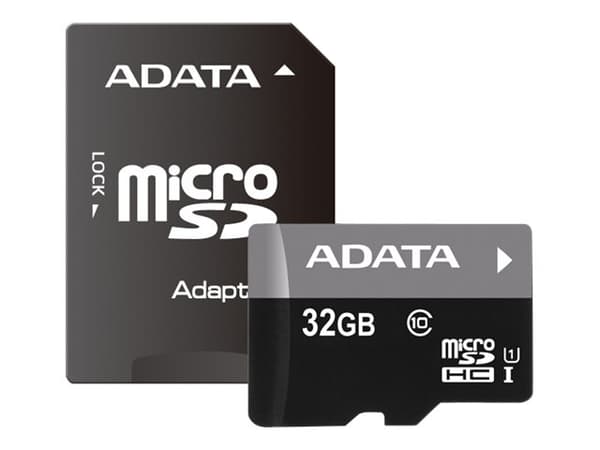 ADATA Premier - Flashminneskort (microSDHC till SD-adapter ingår) - 32 GB - UHS Class 1 / Class10 - microSDHC UHS-I