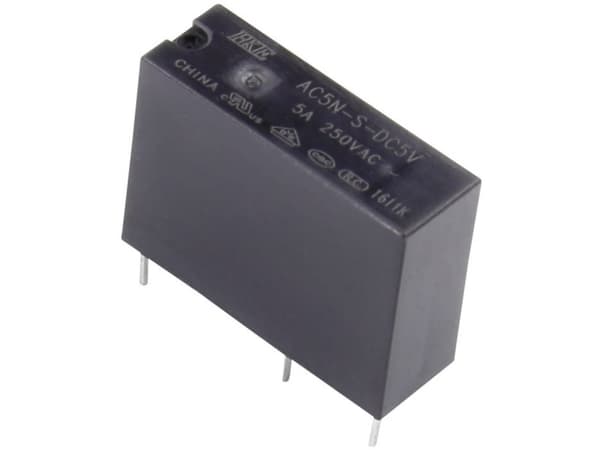 HKE AC5N-S-DC5V Printrelæ 5 V/DC 5 A 1 x sluttekontakt 1 stk