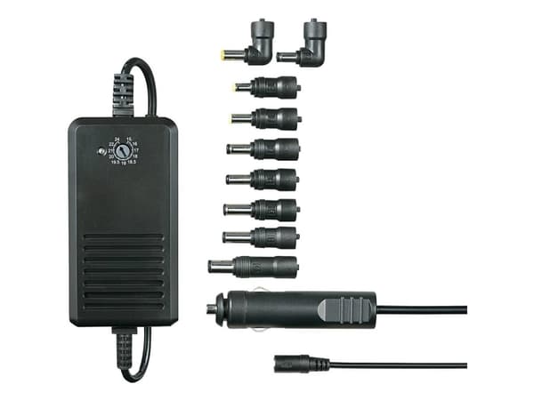 VOLTCRAFT SMP-125 USB bærbar strømforsyning 125 W 15 V/DC, 16 V/DC, 17 V/DC, 18 V/DC, 18,5 V/DC, 19 V/DC, 19,5 V/DC, 20 V/DC, 21V/DC, 22V/DC, 24V/DC