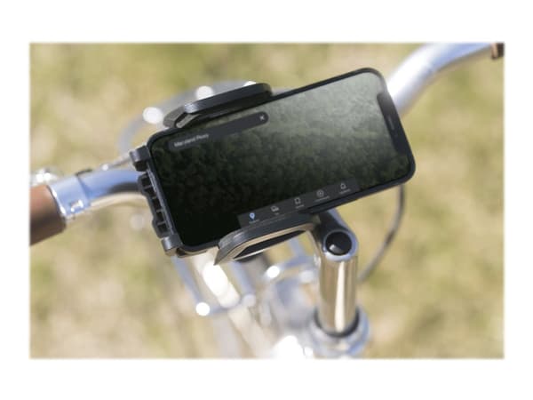 DELTACO ARM-B100 - Sykkelholder for mobiltelefon - avtakbar, holder opptil 300g - svart