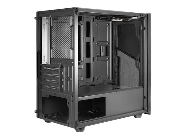 Inter-Tech SM-007 Enforcer - Tower spel - micro ATX - genomskinlig sidopanel (härdat glas) - ingen strömförsörjning - USB/ljud