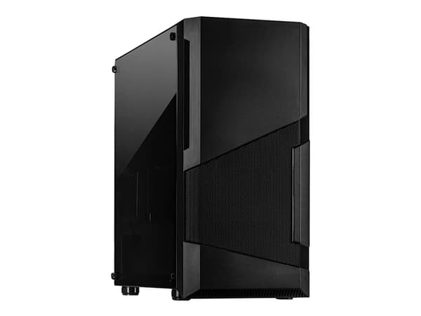 Inter-Tech SM-007 Enforcer - Tower spel - micro ATX - genomskinlig sidopanel (härdat glas) - ingen strömförsörjning - USB/ljud