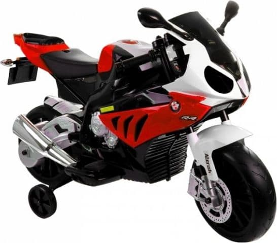 Lean Cars BMW S1000RR sladdlös motorcykel för barn, röd