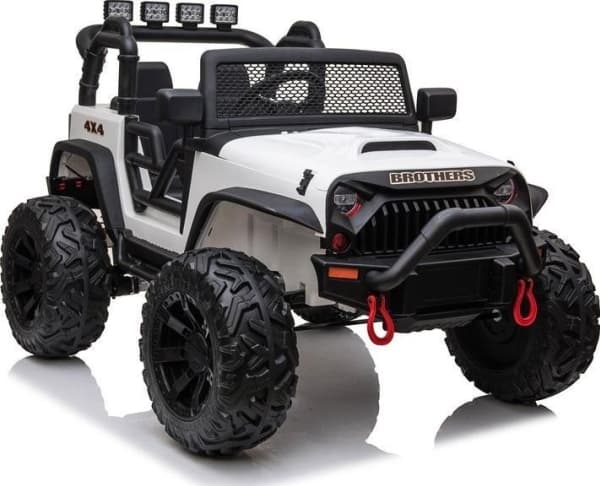 Lean Cars Jeep JC666 elbil för barn, vit