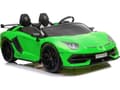 Miniatyrbild 5 av 5: Lean Cars Lamborghini Aventador svart Tvåsitsig elbil för barn