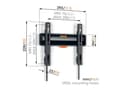 Miniatyrbild 4 av 5: Vogel''s 3832030, 48,3 cm (19"), 127 cm (50"), 30 kg, 75 x 75 mm, 200 x 200 mm, Sort