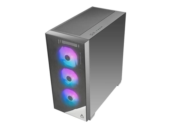 AZZA Aero - Tower - utökad ATX - ingen strömförsörjning (ATX) - svart - USB/ljud Svart