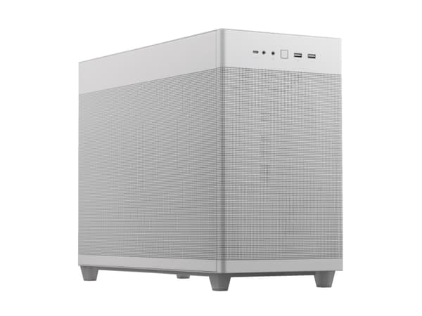 ASUS Prime AP201 - Lite tårn - micro ATX - ingen strømforsyning - hvit - USB/lyd