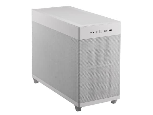 ASUS Prime AP201 - Lite tårn - micro ATX - ingen strømforsyning - hvit - USB/lyd