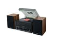 Pikkukuva 1 / 3: Muse MT-120 MB, Kodin midiaudiojärjestelmä, Ohje, Musta, Läpinäkyvä, Puu, 33,45,78 RPM, 45 RPM, FM