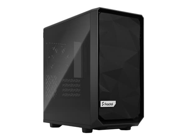 Fractal Design Meshify 2 Mini, PC, Musta, DTX, mikro ATX, Mini-DTX, Mini-ITX, Terästä, Karkaistu lasi, 16,7 cm, 33,1 cm musta