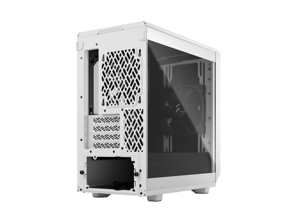 Fractal Design Meshify 2 Mini - - micro ATX - sidepanel med vindu (herdet glass) - ingen strømforsyning (ATX) - hvit - USB/lyd