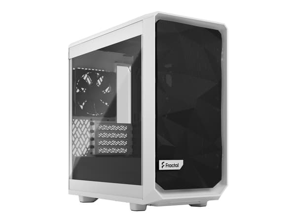 Fractal Design Meshify 2 Mini - - micro ATX - sidepanel med vindu (herdet glass) - ingen strømforsyning (ATX) - hvit - USB/lyd Hvit