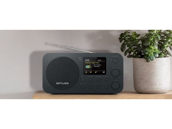 Muse M-128 DBT, Kannettava, DAB, DAB+, FM, PLL, 5 W, TFT-LCD, 7,11 cm (2.8"), Musta