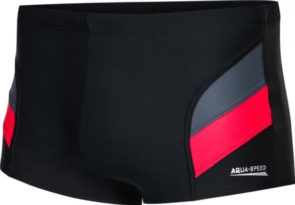 Aqua-Speed ARON svømmeshorts svart og rød M-5XL Aqua Speed Størrelse 4XL