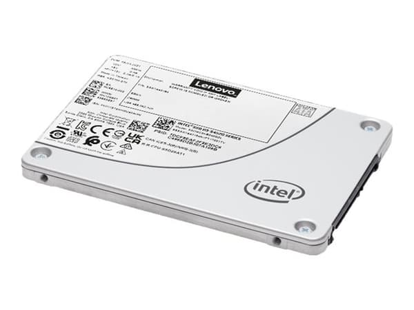 Lenovo ThinkSystem S4520 - SSD - lukuintensiivinen - krypteret - 960 GB - sisäinen - 2,5" - SATA 6Gb/s - 256-bittinen AES - ThinkSystem ST50 V2 7D8J